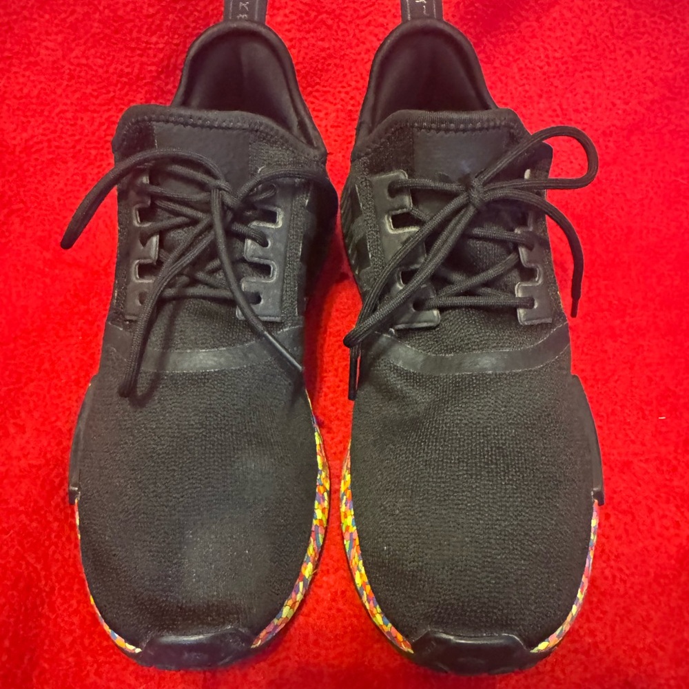 adidas Black Sneakers with Colorful Trim